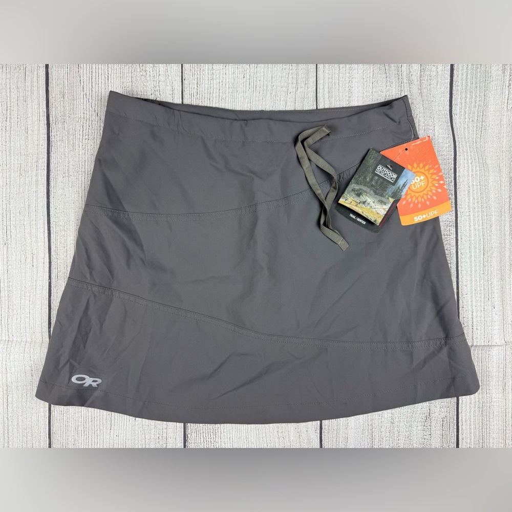 NWT! Outdoor Research Expressa Skort Lined Skirt Travel Hike Gray Sz 4 Womens